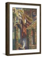 Mary Magdalene Leaving the House Feasting-Dante Gabriel Rossetti-Framed Giclee Print