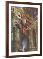 Mary Magdalene Leaving the House Feasting-Dante Gabriel Rossetti-Framed Giclee Print