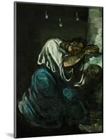 Mary Magdalene or Sorrow, circa 1869-Paul Cézanne-Mounted Giclee Print