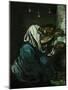 Mary Magdalene or Sorrow, circa 1869-Paul Cézanne-Mounted Giclee Print