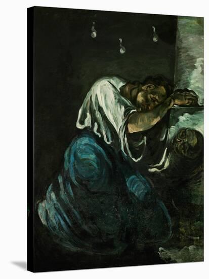 Mary Magdalene or Sorrow, circa 1869-Paul Cézanne-Stretched Canvas