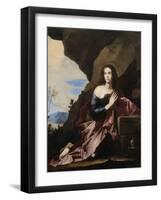 Mary Magdalene Penitent, 1637-José de Ribera-Framed Giclee Print