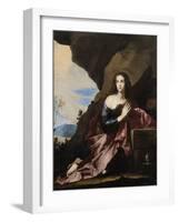 Mary Magdalene Penitent, 1637-José de Ribera-Framed Giclee Print