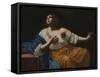 Mary Magdalene Penitent, C.1640 (Oil on Canvas)-Artemisia Gentileschi-Framed Stretched Canvas