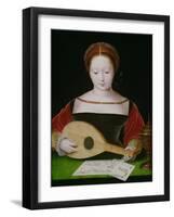 Mary Magdalene Playing a Lute-Master of the Female Half Lengths-Framed Giclee Print