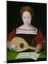 Mary Magdalene Playing a Lute-Master of the Female Half Lengths-Mounted Giclee Print