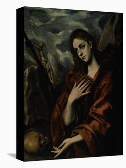 Mary Magdalene Repentant-El Greco-Stretched Canvas