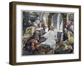 Mary Magdalene's Box of Very Precious Ointment, Illustration for 'The Life of Christ', C.1886-96-James Tissot-Framed Giclee Print