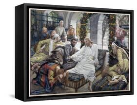 Mary Magdalene's Box of Very Precious Ointment, Illustration for 'The Life of Christ', C.1886-96-James Tissot-Framed Stretched Canvas