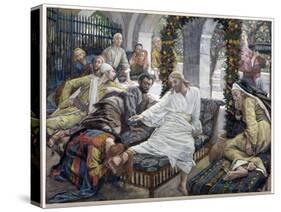 Mary Magdalene's Box of Very Precious Ointment, Illustration for 'The Life of Christ', C.1886-96-James Tissot-Stretched Canvas