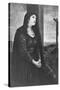 Mary Magdalene Seated Below the Cross, Late 19th or Early 20th Century-Newton & Co-Stretched Canvas