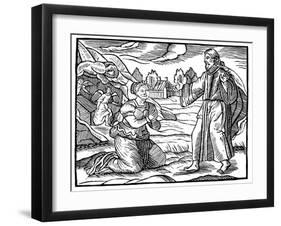 Mary Magdalene Seeing the Apparition of the Risen Jesus Christ, C1500-null-Framed Giclee Print