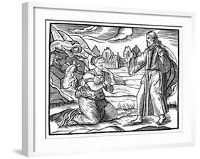 Mary Magdalene Seeing the Apparition of the Risen Jesus Christ, C1500-null-Framed Giclee Print