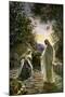 Mary Magdalene speaks to the risen Jesus - Bible-William Brassey Hole-Mounted Giclee Print