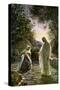 Mary Magdalene speaks to the risen Jesus - Bible-William Brassey Hole-Stretched Canvas