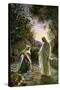 Mary Magdalene speaks to the risen Jesus - Bible-William Brassey Hole-Stretched Canvas