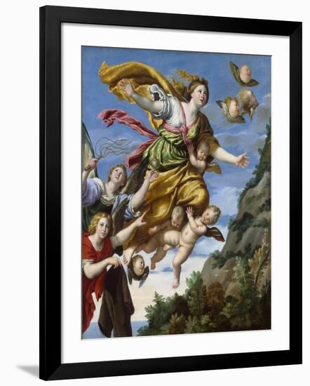 Mary Magdalene Taken Up to Heaven, C1620-Domenichino-Framed Giclee Print