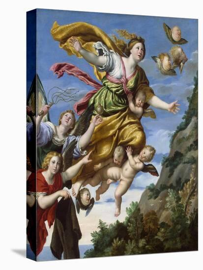 Mary Magdalene Taken Up to Heaven, C1620-Domenichino-Stretched Canvas