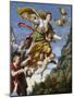 Mary Magdalene Taken Up to Heaven, C1620-Domenichino-Mounted Giclee Print