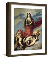 Mary Magdalene Taken Up to Heaven-José de Ribera-Framed Giclee Print