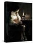 Mary Magdalene with a Night-Light, or the Terff Magdalene (La Madeleine a La Veilleuse)-Georges de La Tour-Stretched Canvas