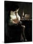 Mary Magdalene with a Night-Light, or the Terff Magdalene (La Madeleine a La Veilleuse)-Georges de La Tour-Stretched Canvas