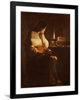 Mary Magdalene with a Night-Light, or the Terff Magdalene-Georges de La Tour-Framed Giclee Print