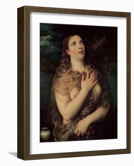 Mary Magdalene-Titian (Tiziano Vecelli)-Framed Giclee Print