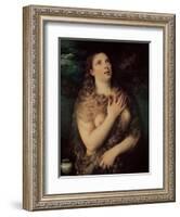 Mary Magdalene-Titian (Tiziano Vecelli)-Framed Giclee Print