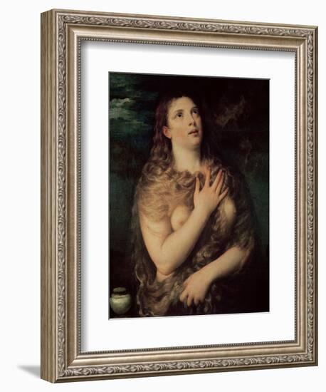 Mary Magdalene-Titian (Tiziano Vecelli)-Framed Giclee Print