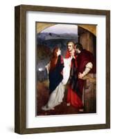 Mary Magdelene Giving News of the Resurrection to the Disciples, 1860-Philip Hermogenes Calderon-Framed Giclee Print