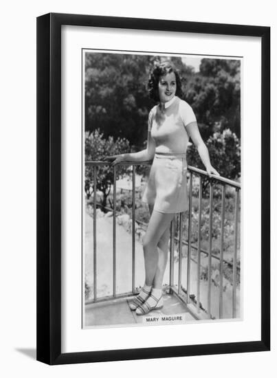 Mary Maguire, Australian Actress, C1936-C1939-null-Framed Giclee Print
