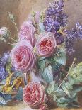 Still Life of Lilies and Roses-Mary Margetts-Mounted Giclee Print