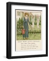 Mary Mary Quite Contrary How Does Your Garden Grow?-Kate Greenaway-Framed Premium Photographic Print