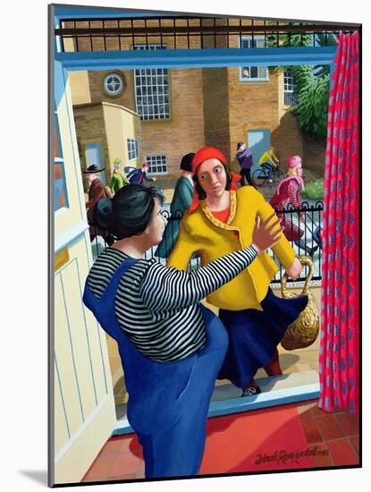 Mary Meets Elizabeth, 1996-Dinah Roe Kendall-Mounted Giclee Print