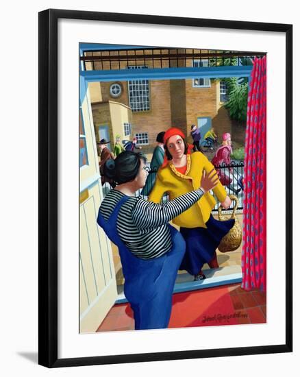 Mary Meets Elizabeth, 1996-Dinah Roe Kendall-Framed Giclee Print