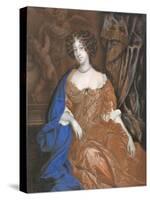 Mary of Modena as Duchess of York-Richard Gibson-Stretched Canvas