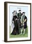 Mary of Scotland, Douglas Duke of Angus, and Edward VI, 14th Century-Richard Brown-Framed Art Print
