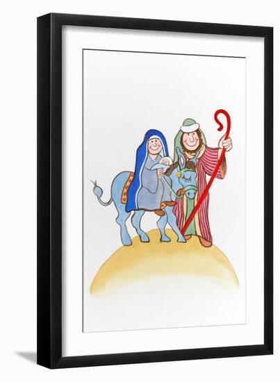 Mary on Donkey-Tony Todd-Framed Giclee Print