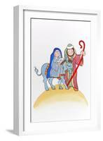 Mary on Donkey-Tony Todd-Framed Giclee Print