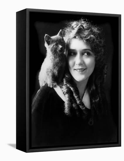 Mary Pickford (b/w photo)-null-Framed Stretched Canvas