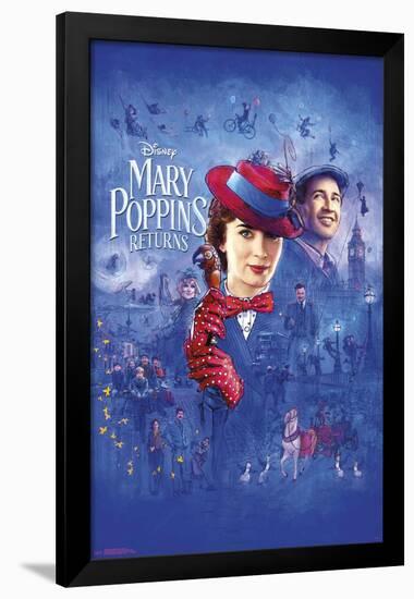 Mary Poppins Returns - Sketch-null-Framed Standard Poster