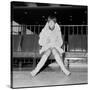 Mary Quant, at London Airport, on Her Way to Paris to Go to a Fancy Dress Ball.-null-Stretched Canvas