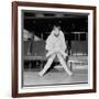 Mary Quant, at London Airport, on Her Way to Paris to Go to a Fancy Dress Ball.-null-Framed Photographic Print