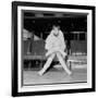 Mary Quant, at London Airport, on Her Way to Paris to Go to a Fancy Dress Ball.-null-Framed Photographic Print