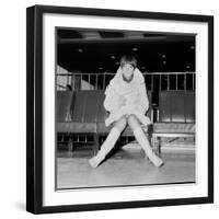 Mary Quant, at London Airport, on Her Way to Paris to Go to a Fancy Dress Ball.-null-Framed Premium Photographic Print