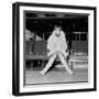 Mary Quant, at London Airport, on Her Way to Paris to Go to a Fancy Dress Ball.-null-Framed Premium Photographic Print