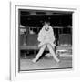 Mary Quant, at London Airport, on Her Way to Paris to Go to a Fancy Dress Ball.-null-Framed Photographic Print