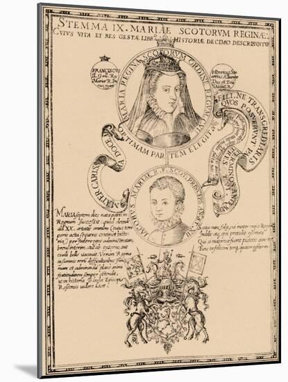 Mary, Queen of Scots (1542-158) and King James VI and I (1566-162), 1889-null-Mounted Giclee Print