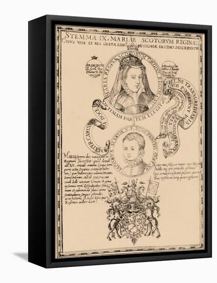 Mary, Queen of Scots (1542-158) and King James VI and I (1566-162), 1889-null-Framed Stretched Canvas
